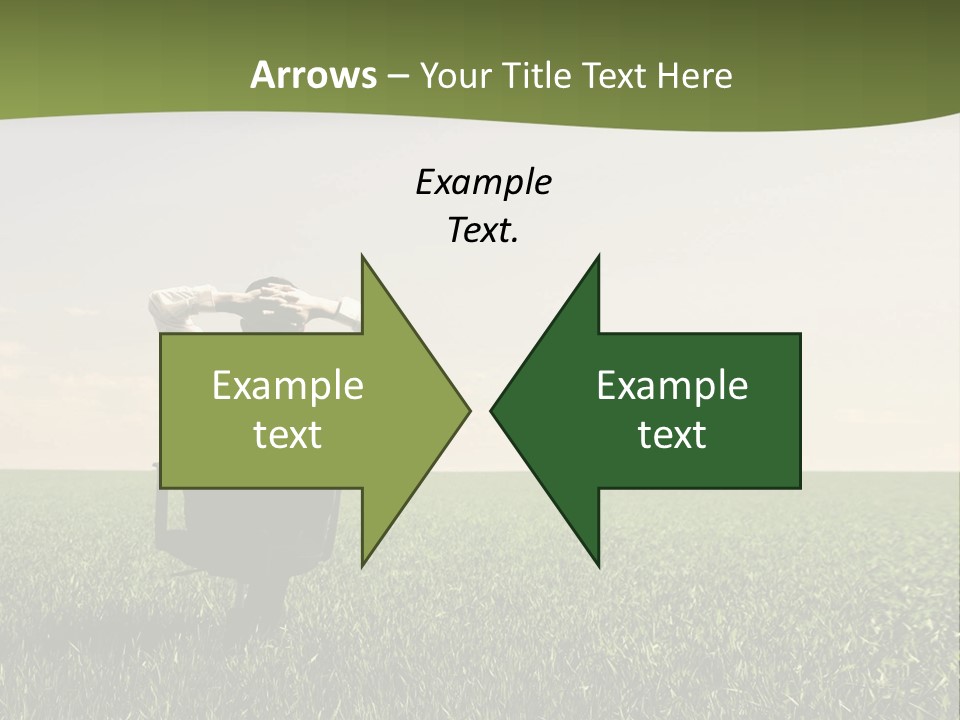 Young Sitting Angle PowerPoint Template