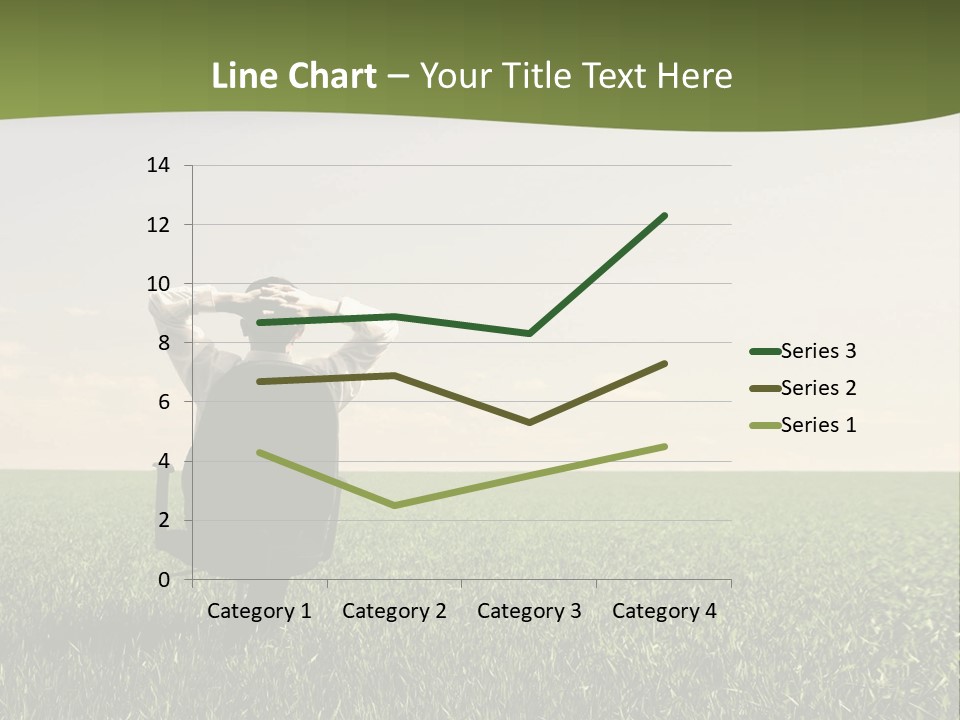 Young Sitting Angle PowerPoint Template