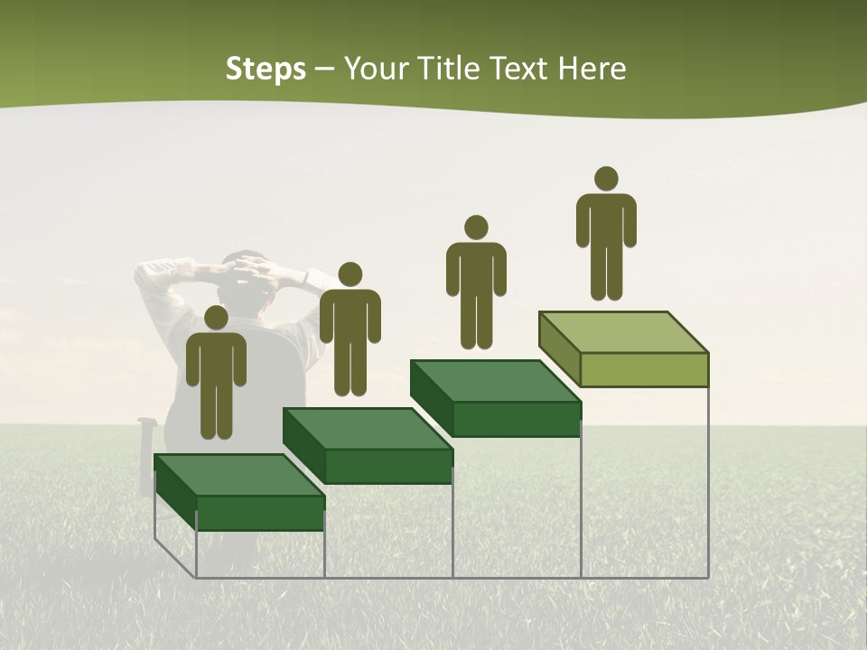 Young Sitting Angle PowerPoint Template