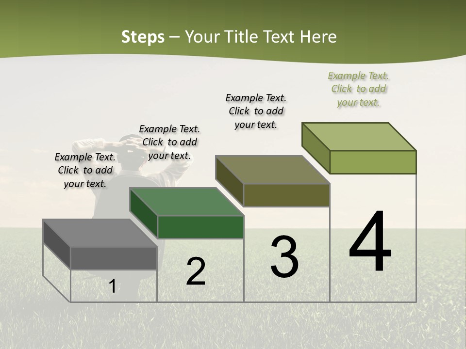Young Sitting Angle PowerPoint Template