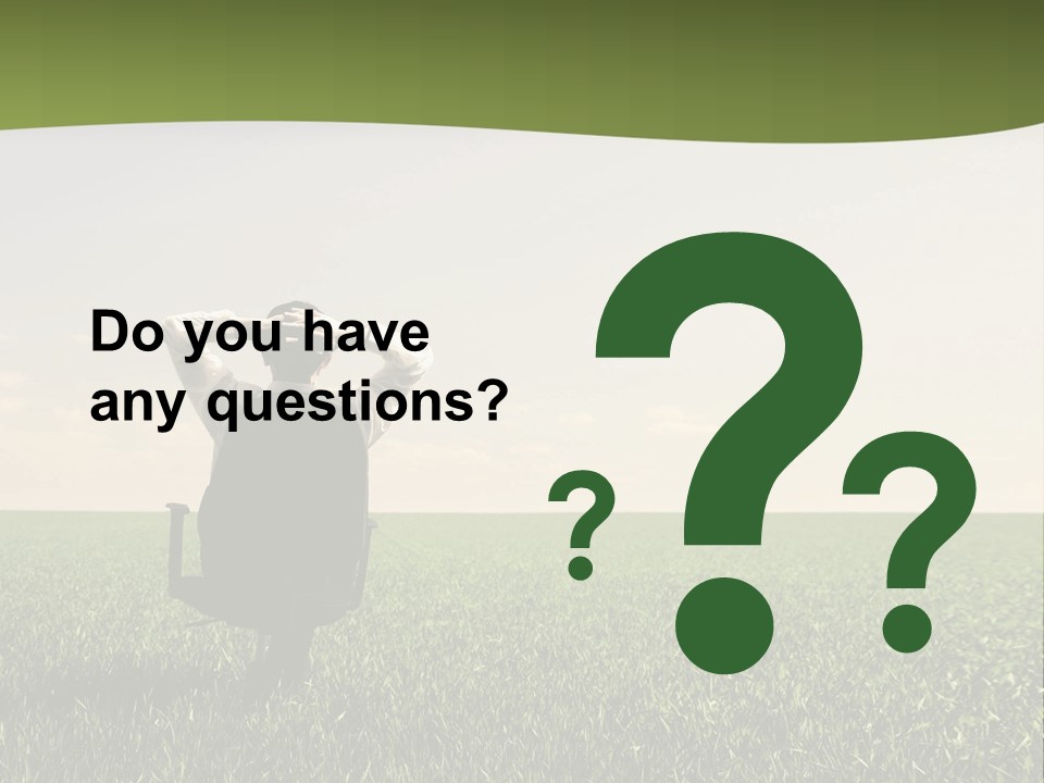 Young Sitting Angle PowerPoint Template