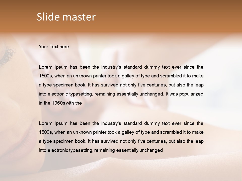 Male Pleasure Calm PowerPoint Template