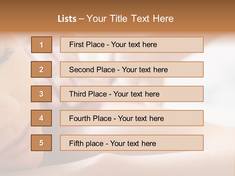 Male Pleasure Calm PowerPoint Template