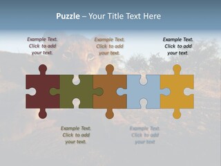 A Lion Cub Laying Down On A Dirt Road PowerPoint Template