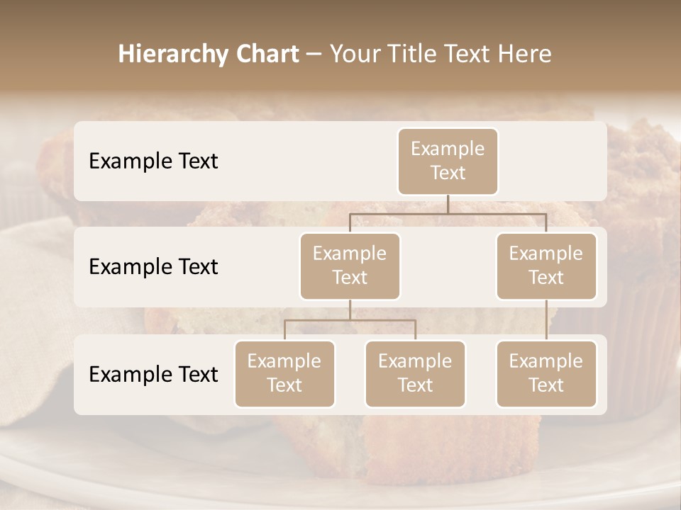 A White Plate Topped With Muffins On Top Of A Table PowerPoint Template