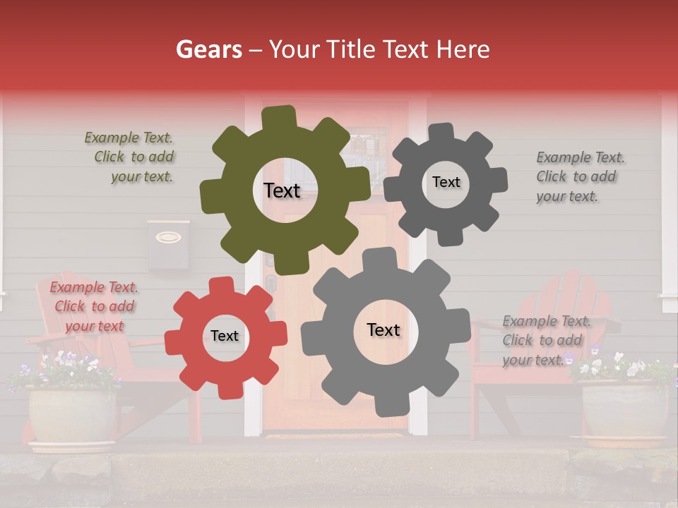 Bright Children Town PowerPoint Template