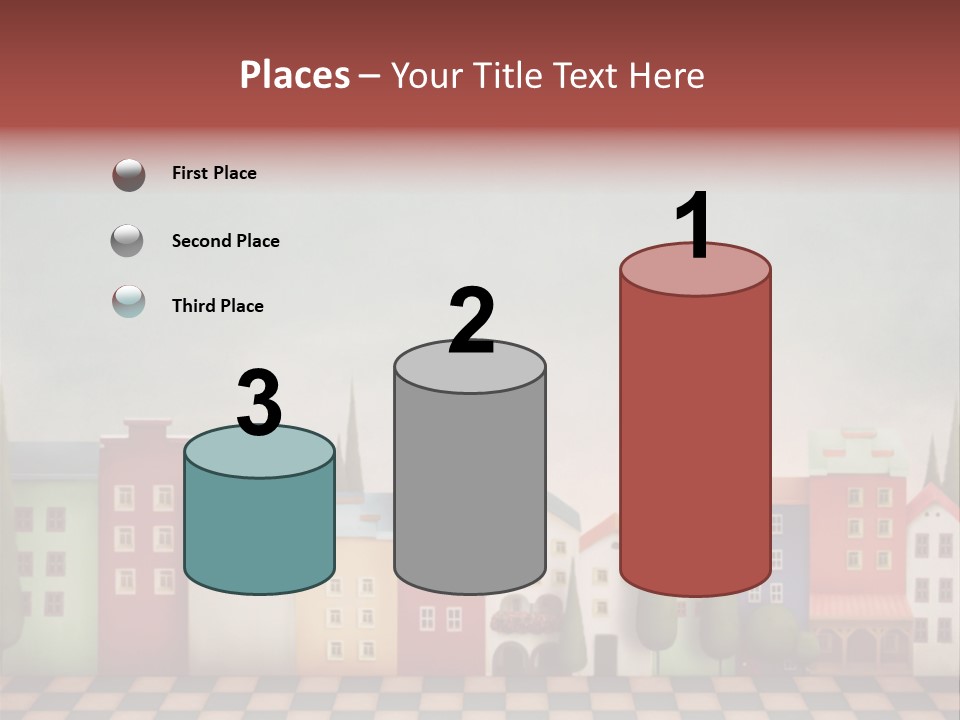 Bright Children Town PowerPoint Template