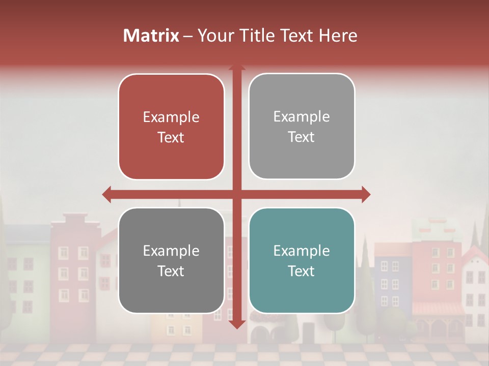 Bright Children Town PowerPoint Template