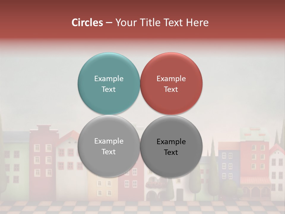 Bright Children Town PowerPoint Template