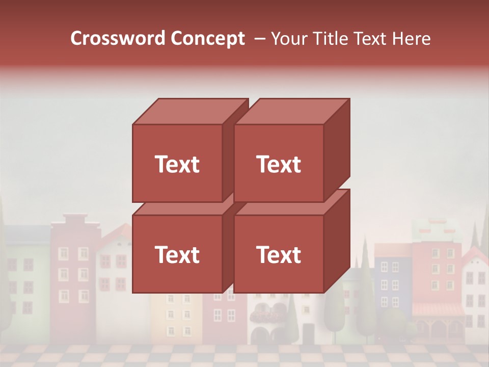 Bright Children Town PowerPoint Template