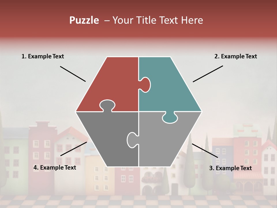 Bright Children Town PowerPoint Template