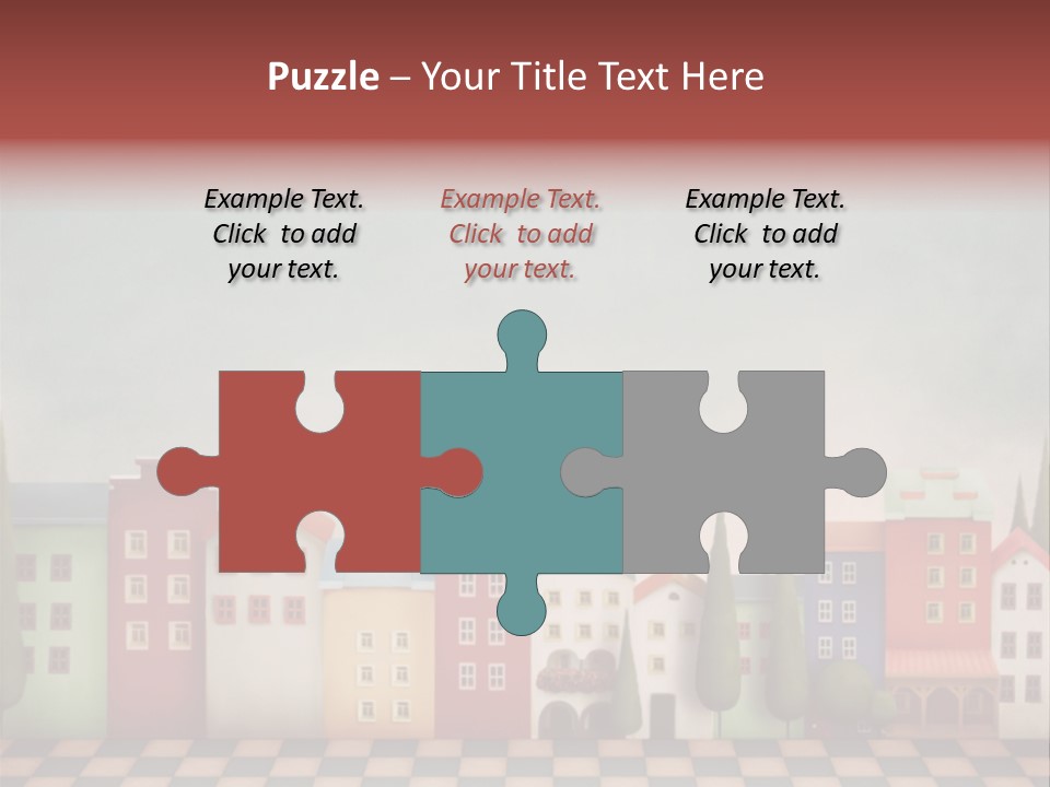 Bright Children Town PowerPoint Template