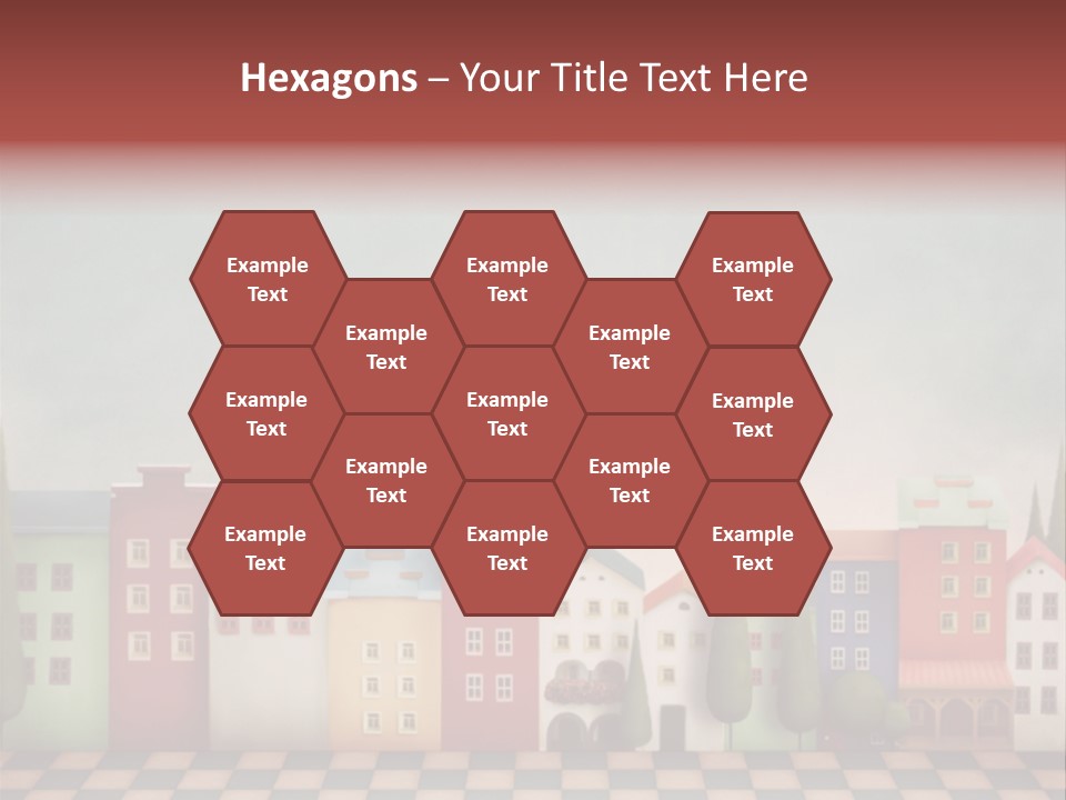 Bright Children Town PowerPoint Template