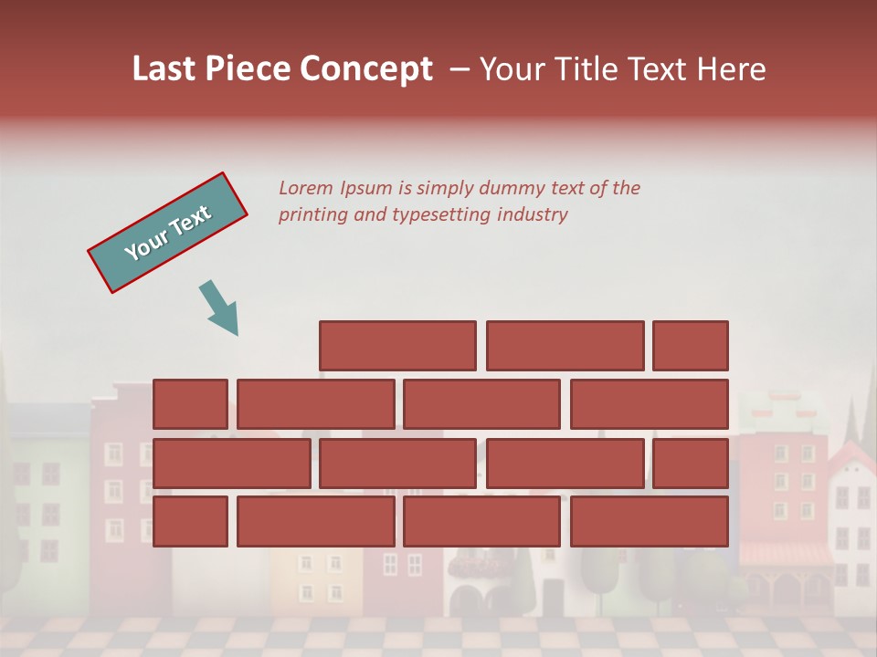 Bright Children Town PowerPoint Template