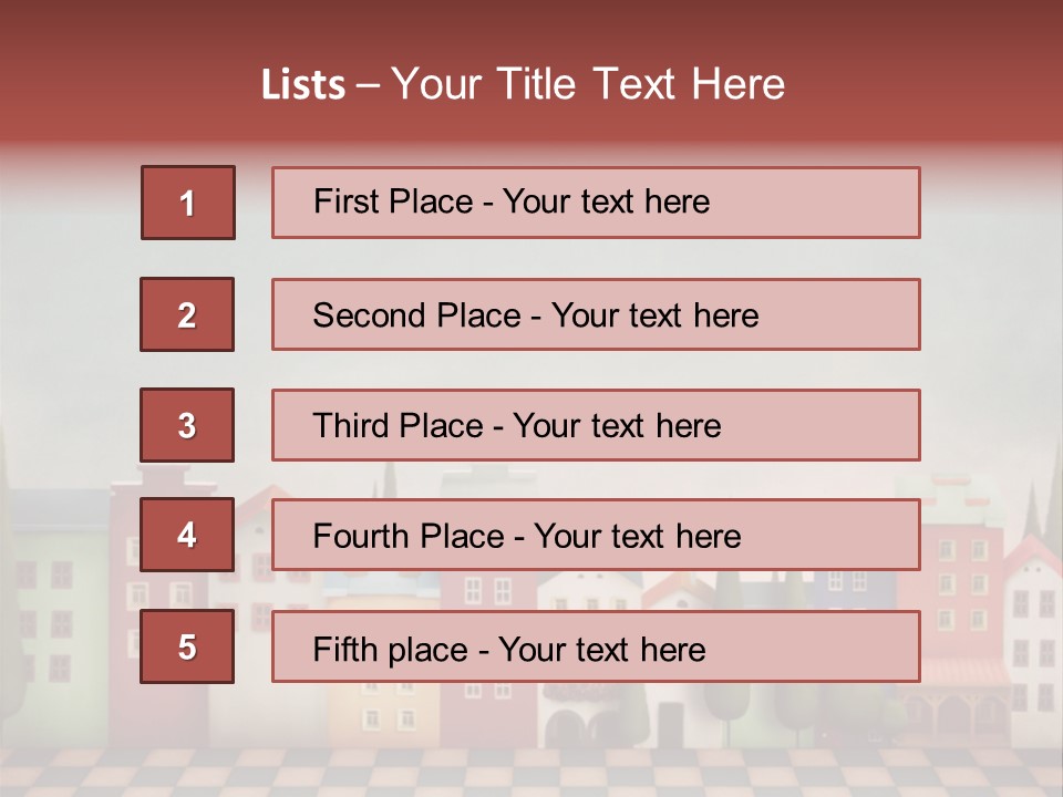 Bright Children Town PowerPoint Template