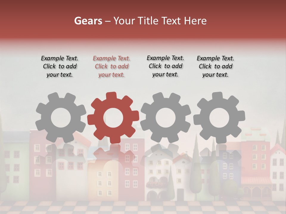 Bright Children Town PowerPoint Template