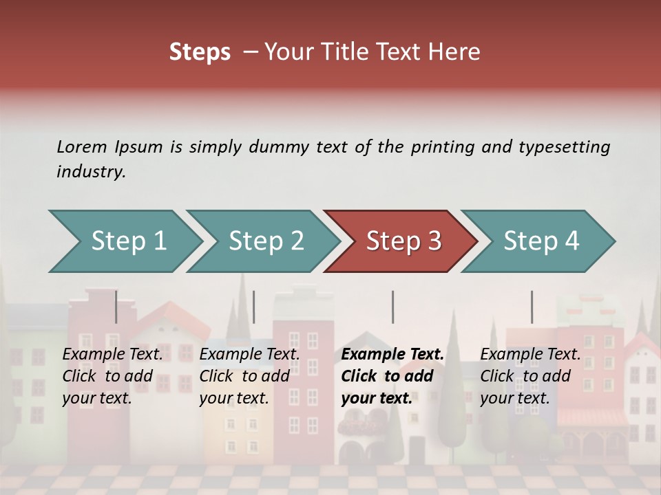 Bright Children Town PowerPoint Template