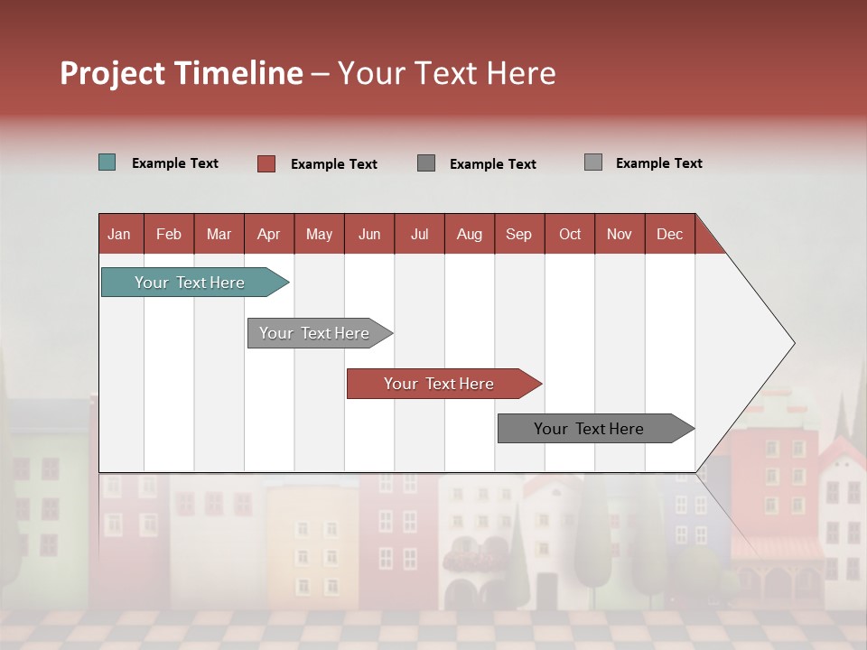 Bright Children Town PowerPoint Template