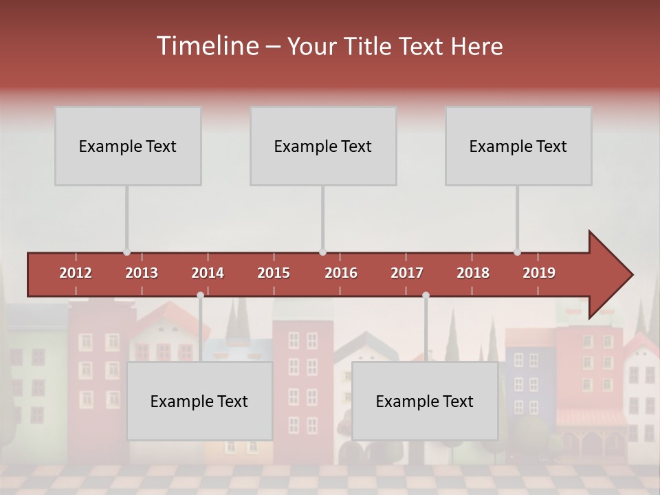 Bright Children Town PowerPoint Template