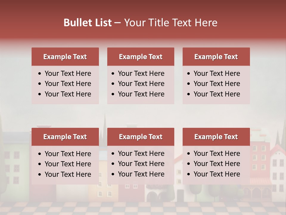 Bright Children Town PowerPoint Template