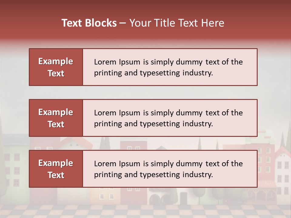 Bright Children Town PowerPoint Template