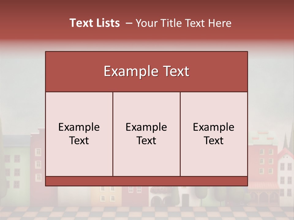 Bright Children Town PowerPoint Template
