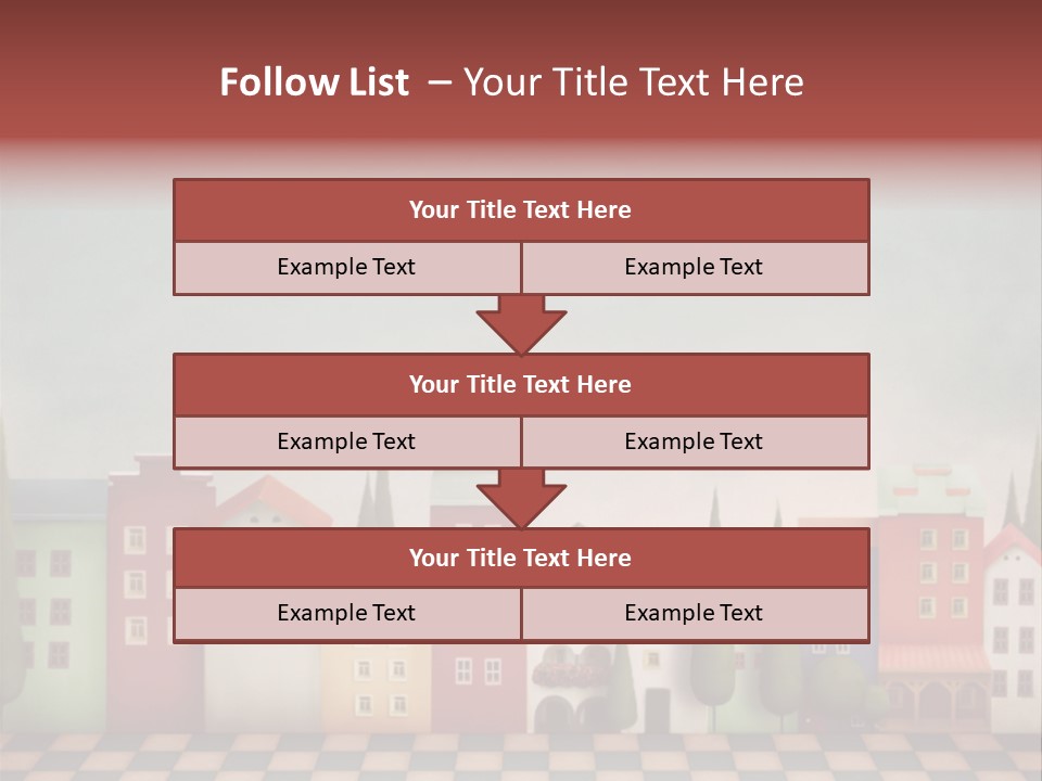 Bright Children Town PowerPoint Template