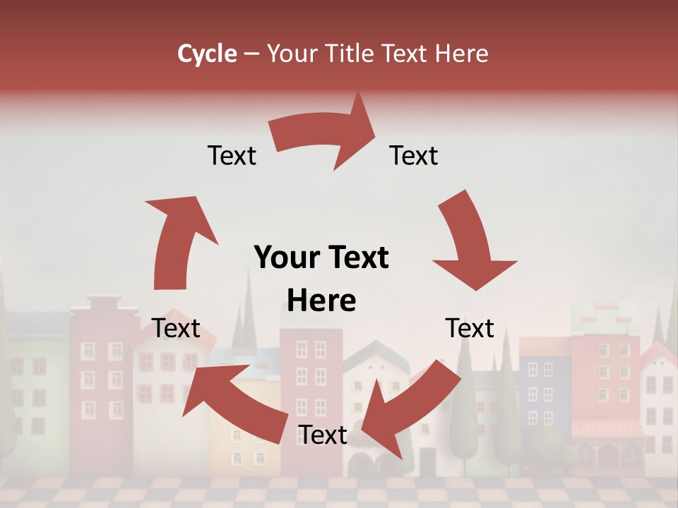 Bright Children Town PowerPoint Template