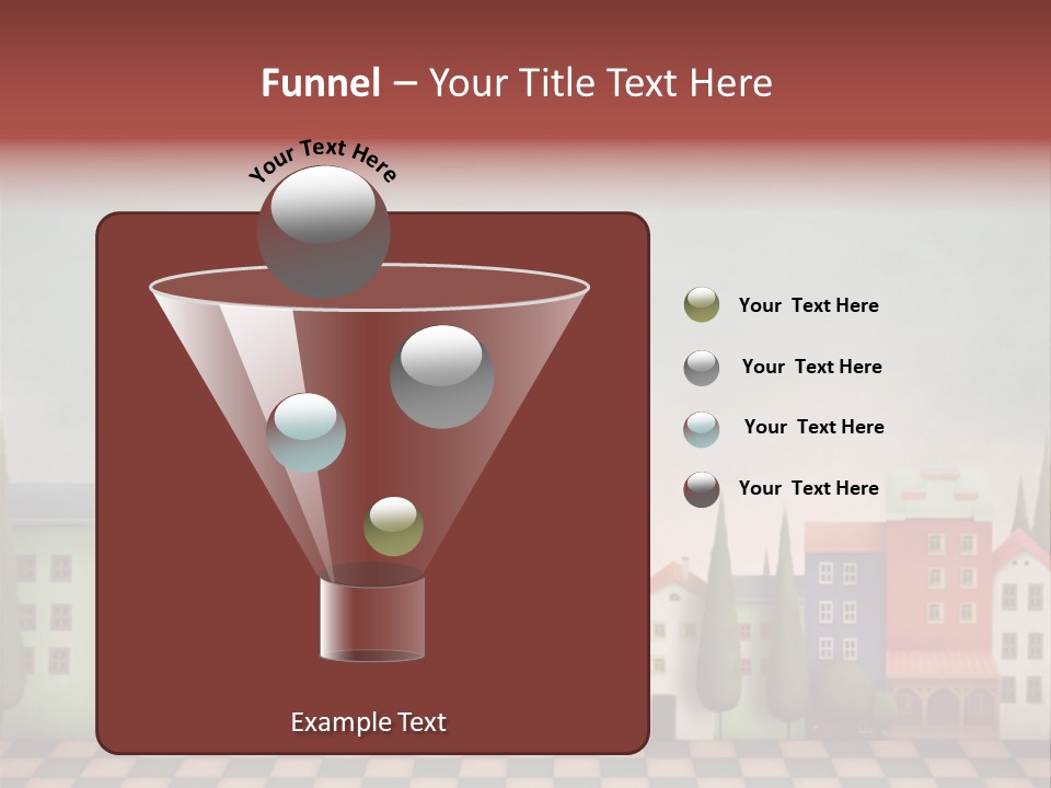 Bright Children Town PowerPoint Template