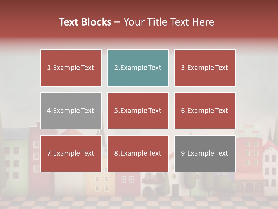 Bright Children Town PowerPoint Template