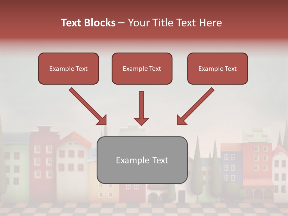 Bright Children Town PowerPoint Template