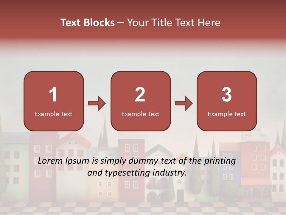 Bright Children Town PowerPoint Template