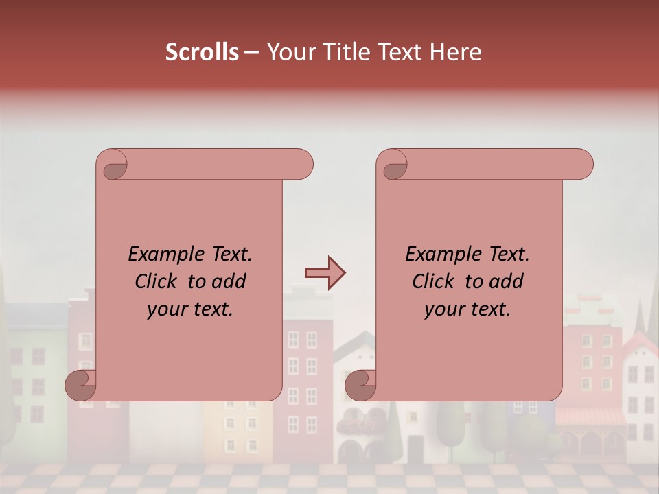 Bright Children Town PowerPoint Template