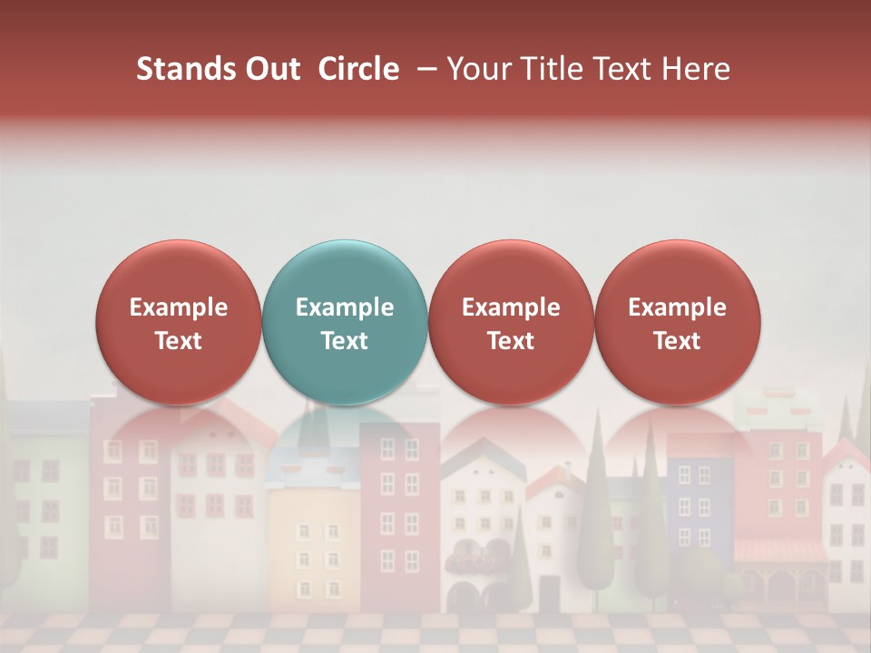 Bright Children Town PowerPoint Template