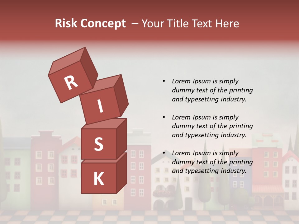 Bright Children Town PowerPoint Template