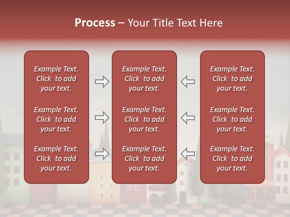 Bright Children Town PowerPoint Template