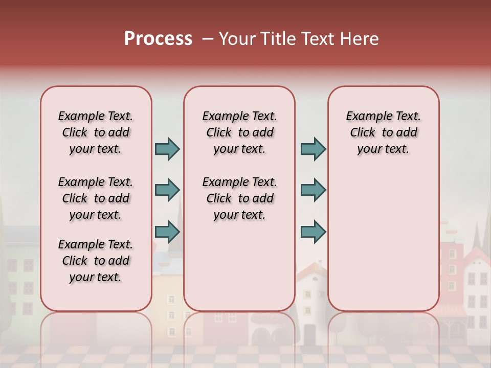 Bright Children Town PowerPoint Template