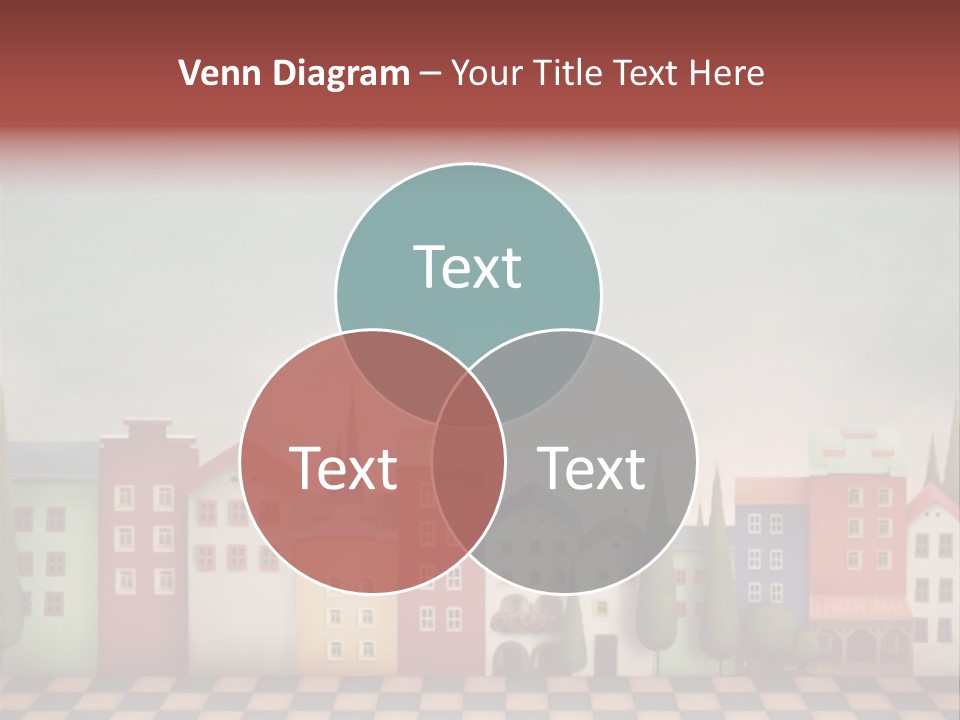 Bright Children Town PowerPoint Template