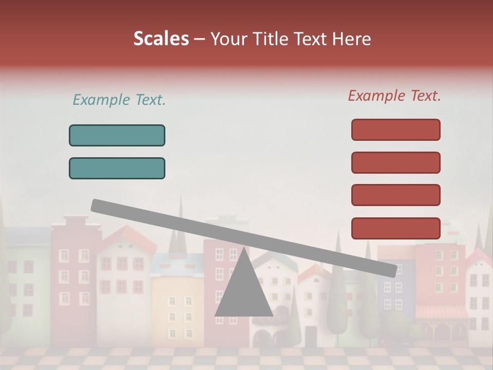 Bright Children Town PowerPoint Template