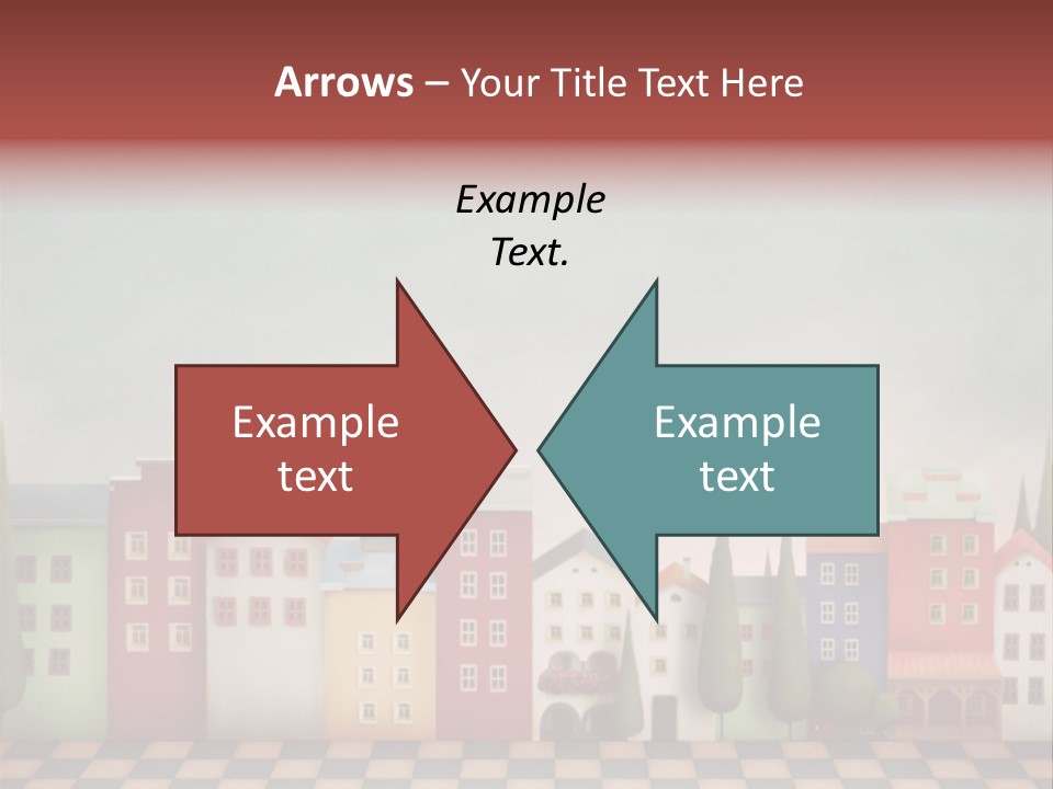 Bright Children Town PowerPoint Template