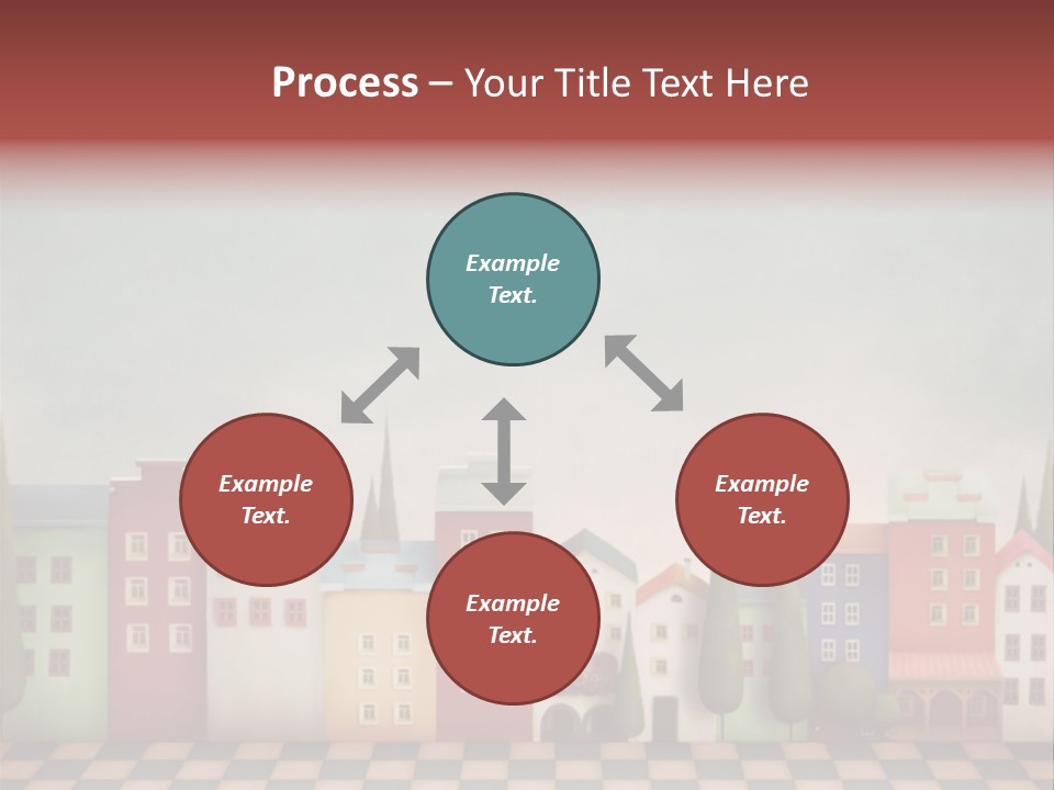 Bright Children Town PowerPoint Template