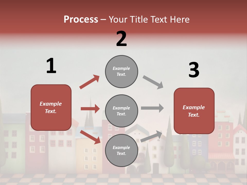 Bright Children Town PowerPoint Template