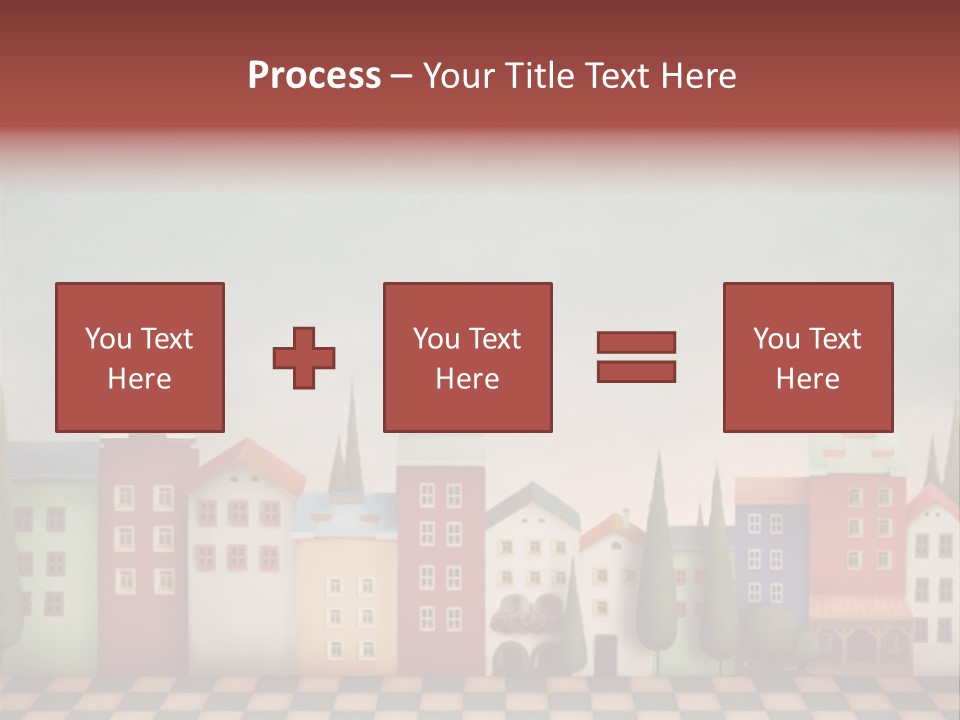 Bright Children Town PowerPoint Template