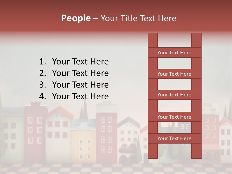 Bright Children Town PowerPoint Template