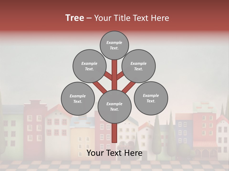 Bright Children Town PowerPoint Template