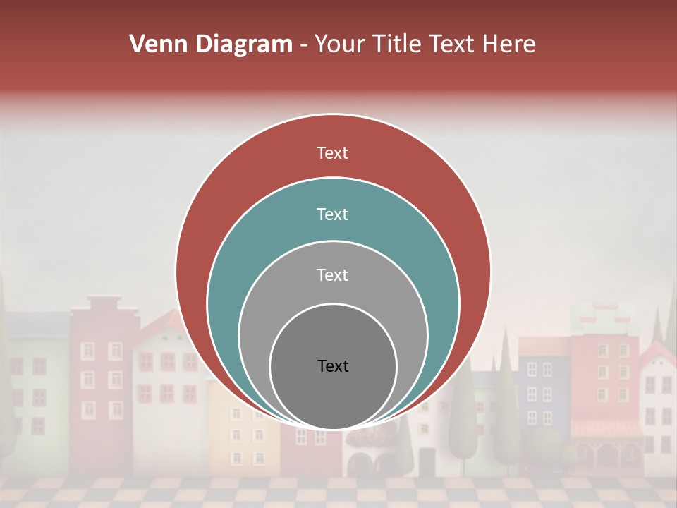 Bright Children Town PowerPoint Template