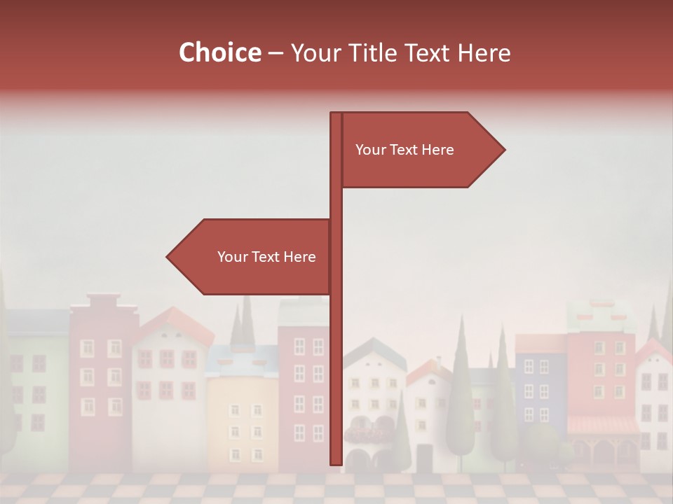 Bright Children Town PowerPoint Template