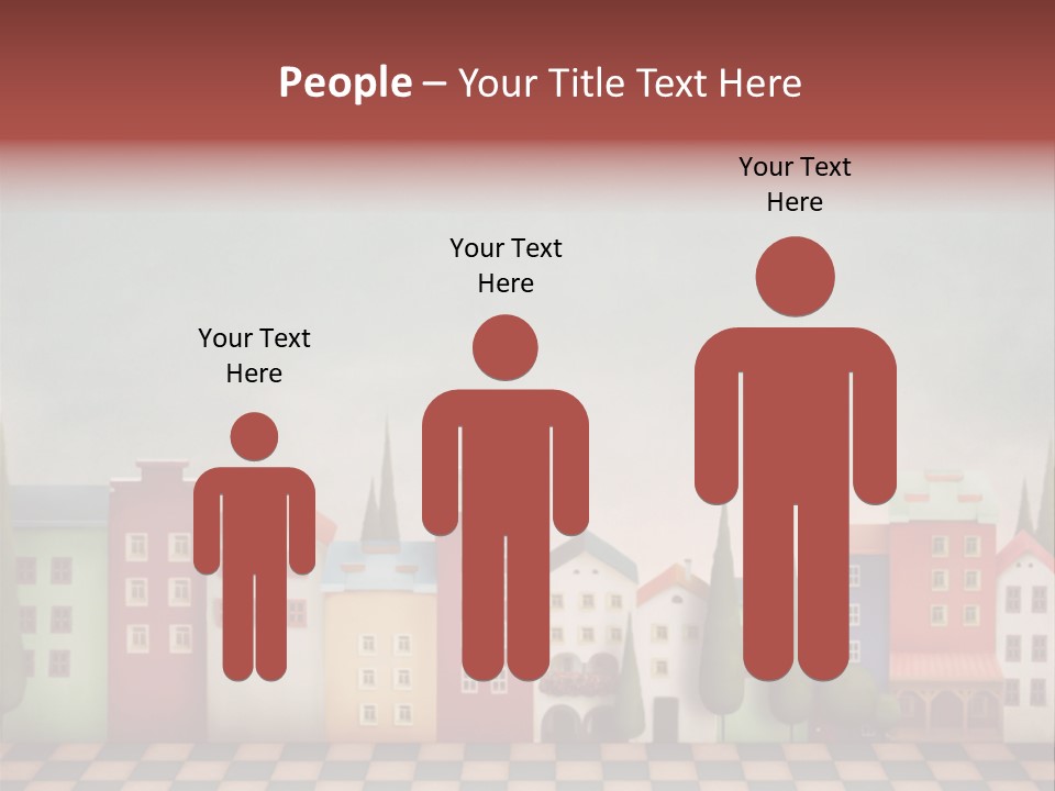 Bright Children Town PowerPoint Template