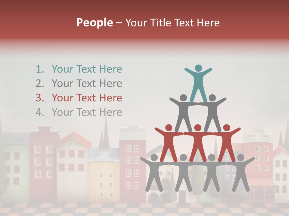 Bright Children Town PowerPoint Template