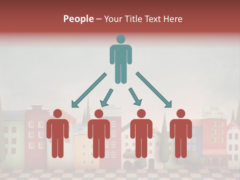 Bright Children Town PowerPoint Template